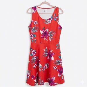 Agnes & Dora Red Floral Mini Dress